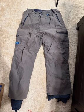 Four Square Gray Cargo Snow Pants